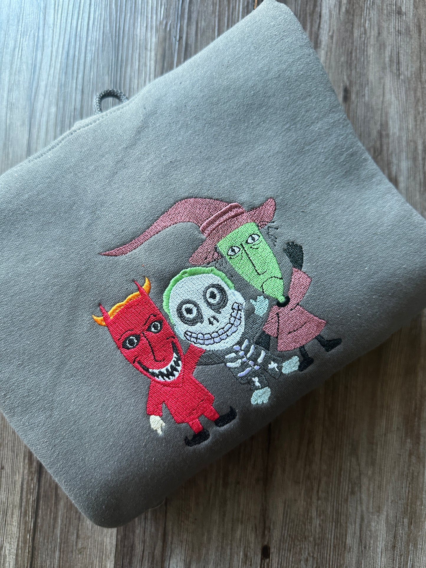 Spooky Costumed Kids Crewneck