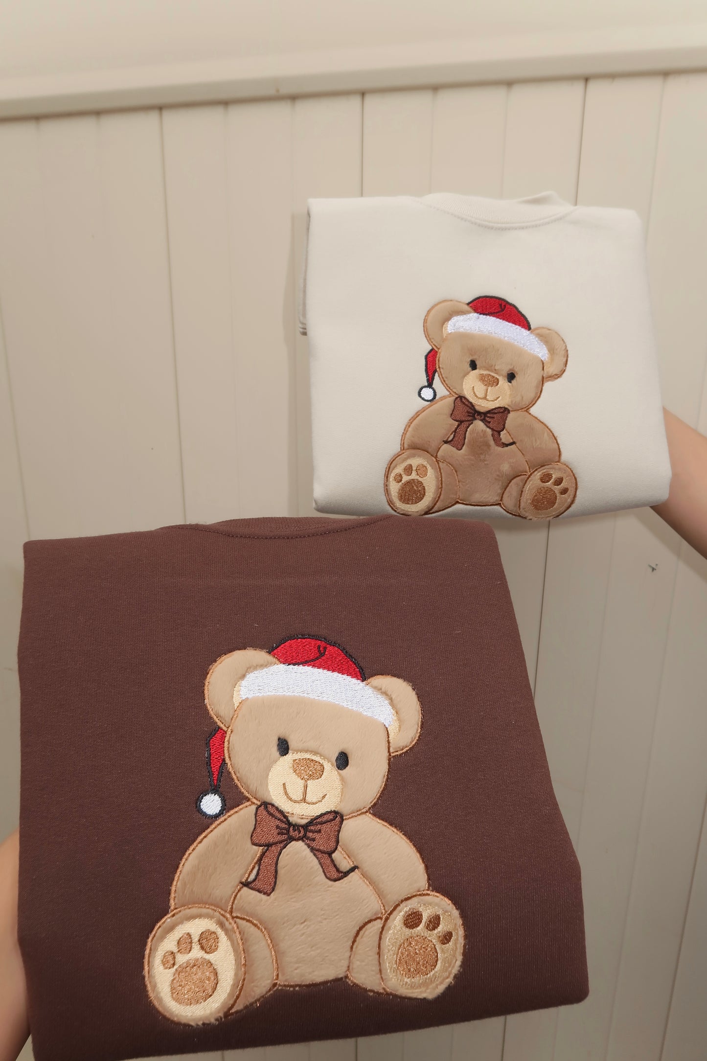 Furry Applique Teddy Bear