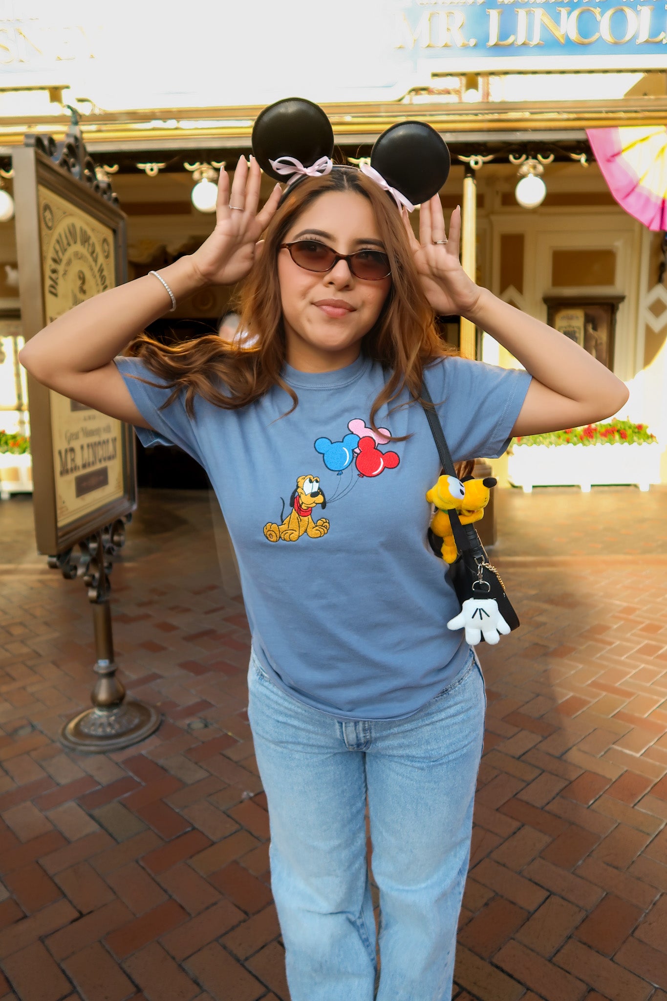 Golden Dog with Balloons T-Shirt