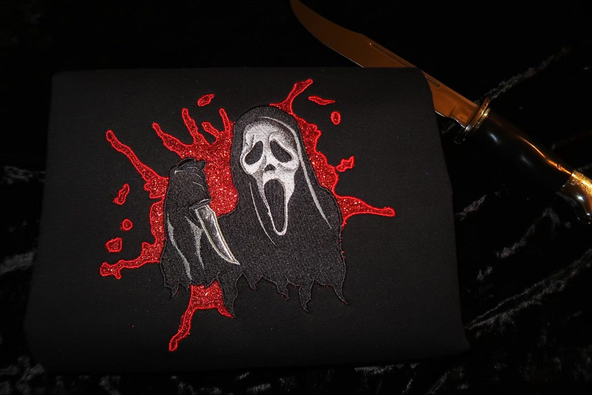 Ghost Face Killer (Glitter Applique)