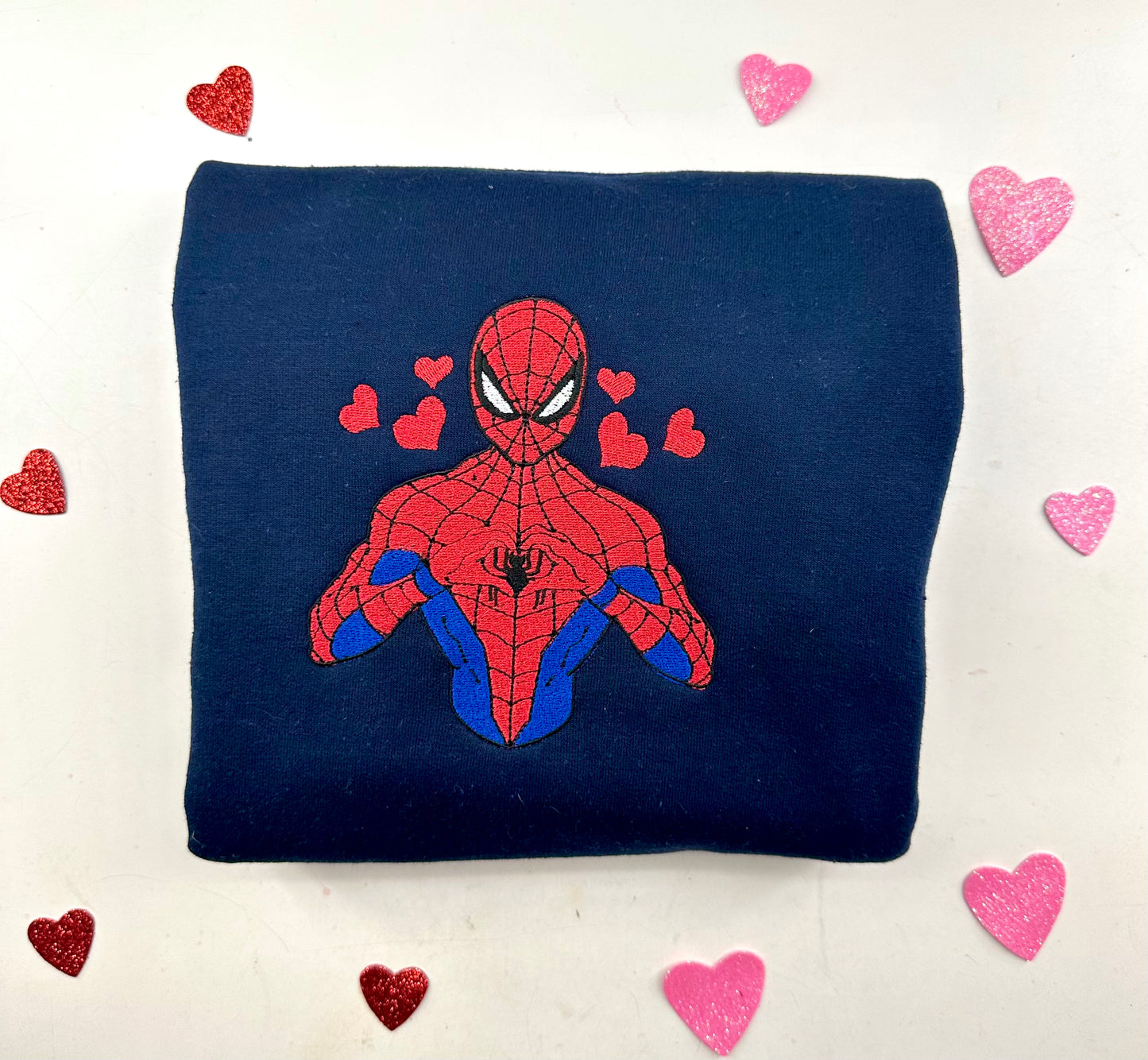 Web-Head Hearts Crewneck