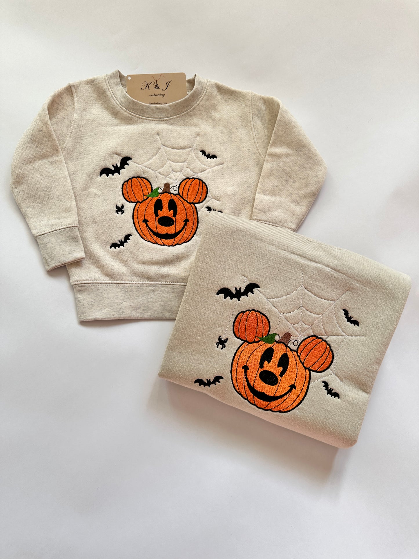 Toddler Halloween Mouse Pumpkin Crewneck