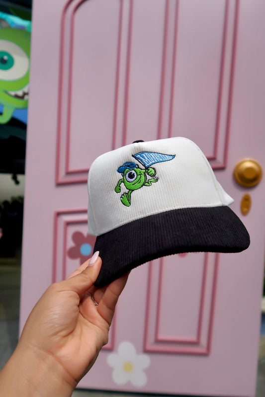 College Monster Corduroy Hat