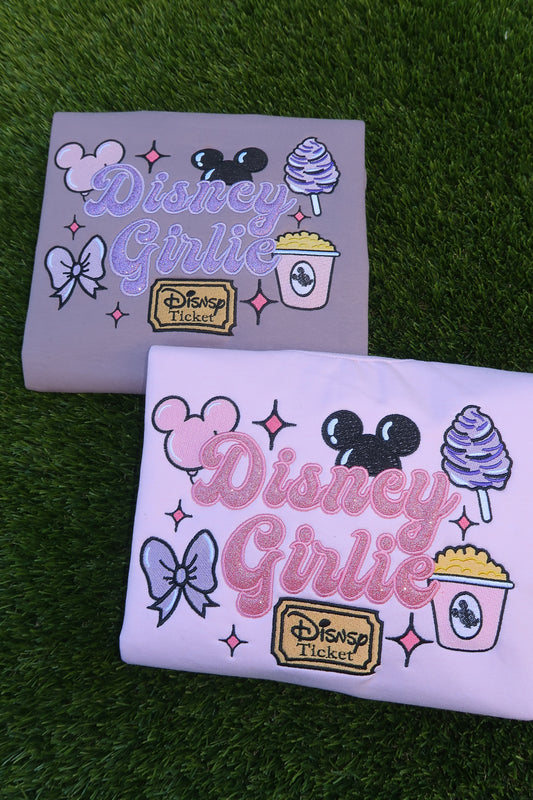 Theme Park Girlie Applique Crewneck