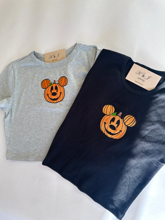 Pumpkin Mouse Cropped Tshirt