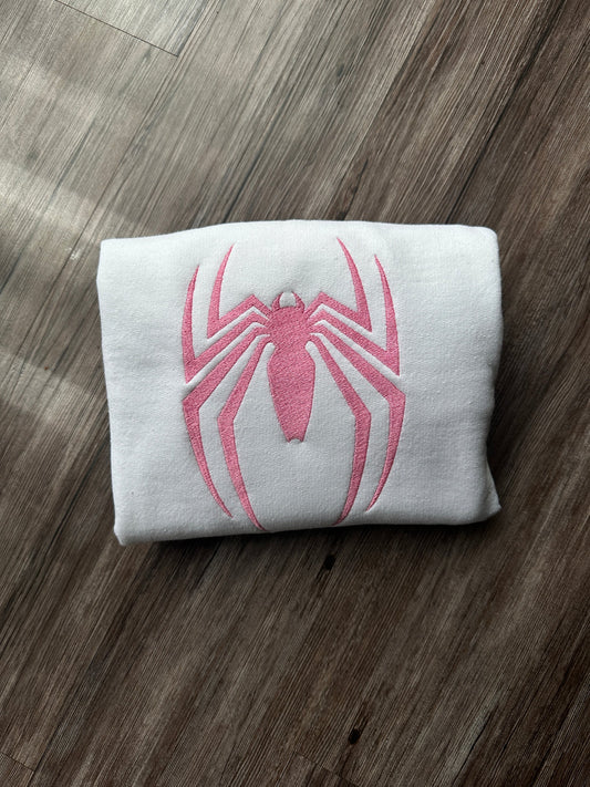 Pink Spider Logo Crewneck