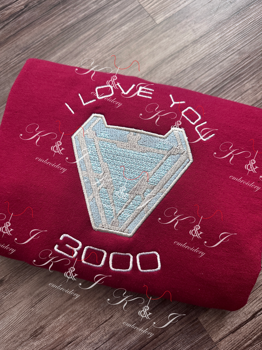 GLOW IN THE DARK "I Love you 3000" Crewneck