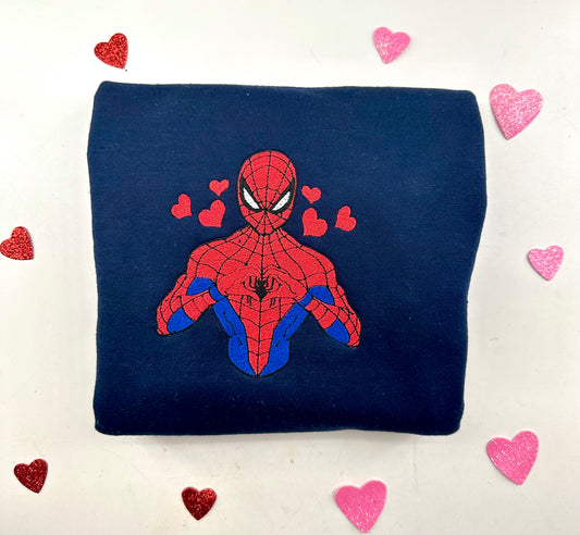 Web-Head Hearts Crewneck